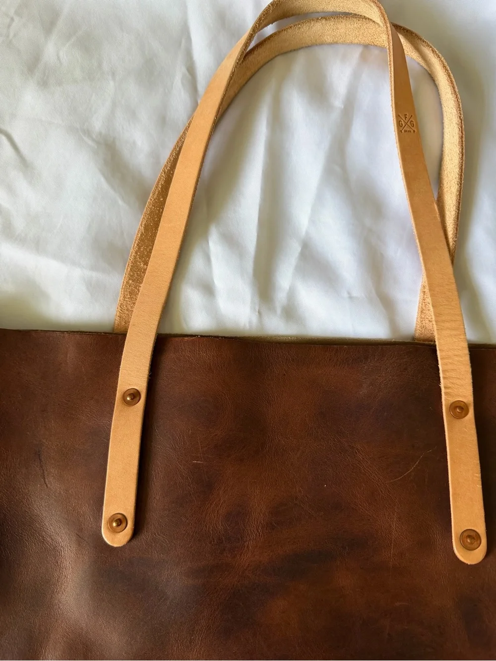 Go Forth Goods Large Avery tote in Rustic Pecan - Picture 4 of 14